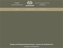 Tablet Screenshot of harkamp.at